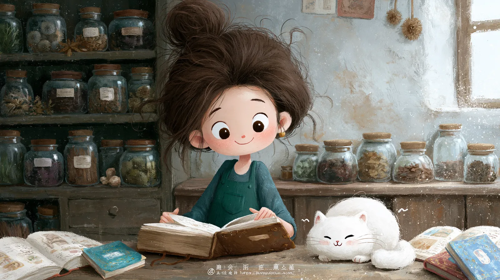 tchitcha. An enchanting cozy illustration of a young woman wi 6eda5896 8c92 4eca abd5 87afec898f7b 3 pour acne premenopause