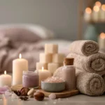 tchitcha. Beautiful spa composition on massage table in welln 2f839427 7e32 43dc 87c0 050140665230 3 pour remède de grand